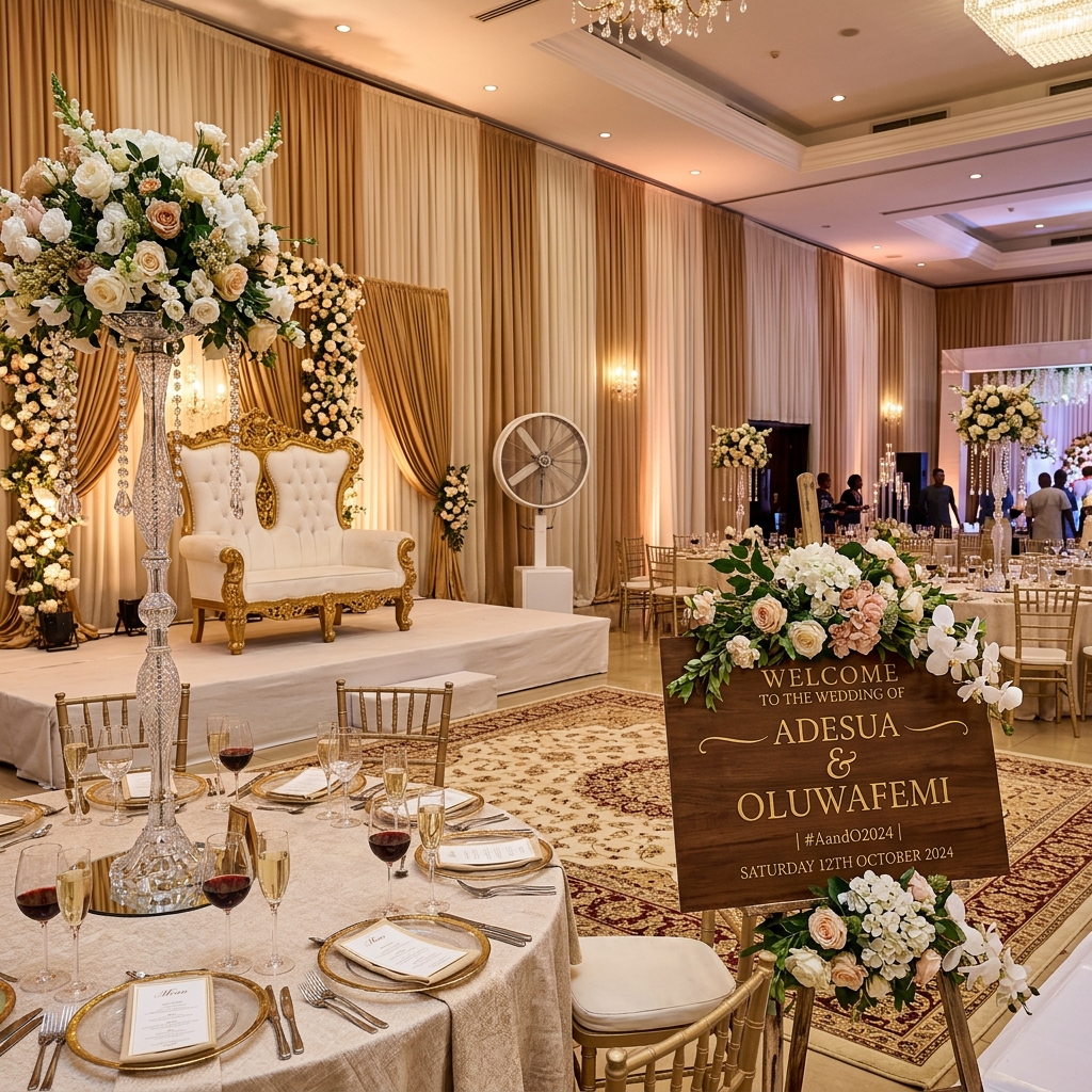 Nigerian Luxury Event Setup